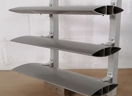 Aerofoil Louvres